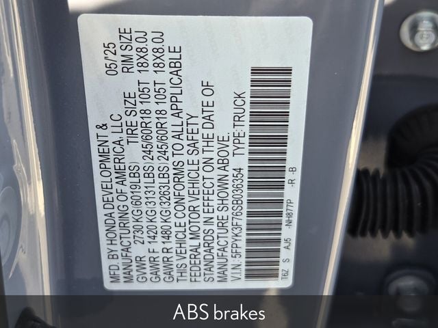 2025 Honda Ridgeline TrailSport+