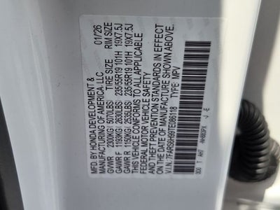 2026 Honda CR-V Hybrid Sport Touring