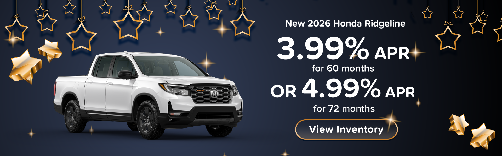 2026 Honda Ridgeline APR Offer in Stonecrest, GA
